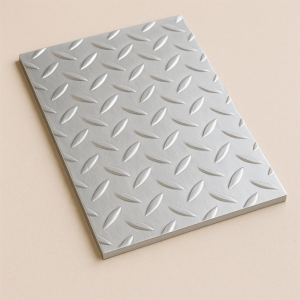 Алюминиевый рифленый лист даймонд 1,2х1000х2000 мм АМц в наличии в Северодвинске