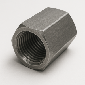 Гайка соединительная хромированная Ст45 М8 мм DIN 6334 в наличии в Северодвинске